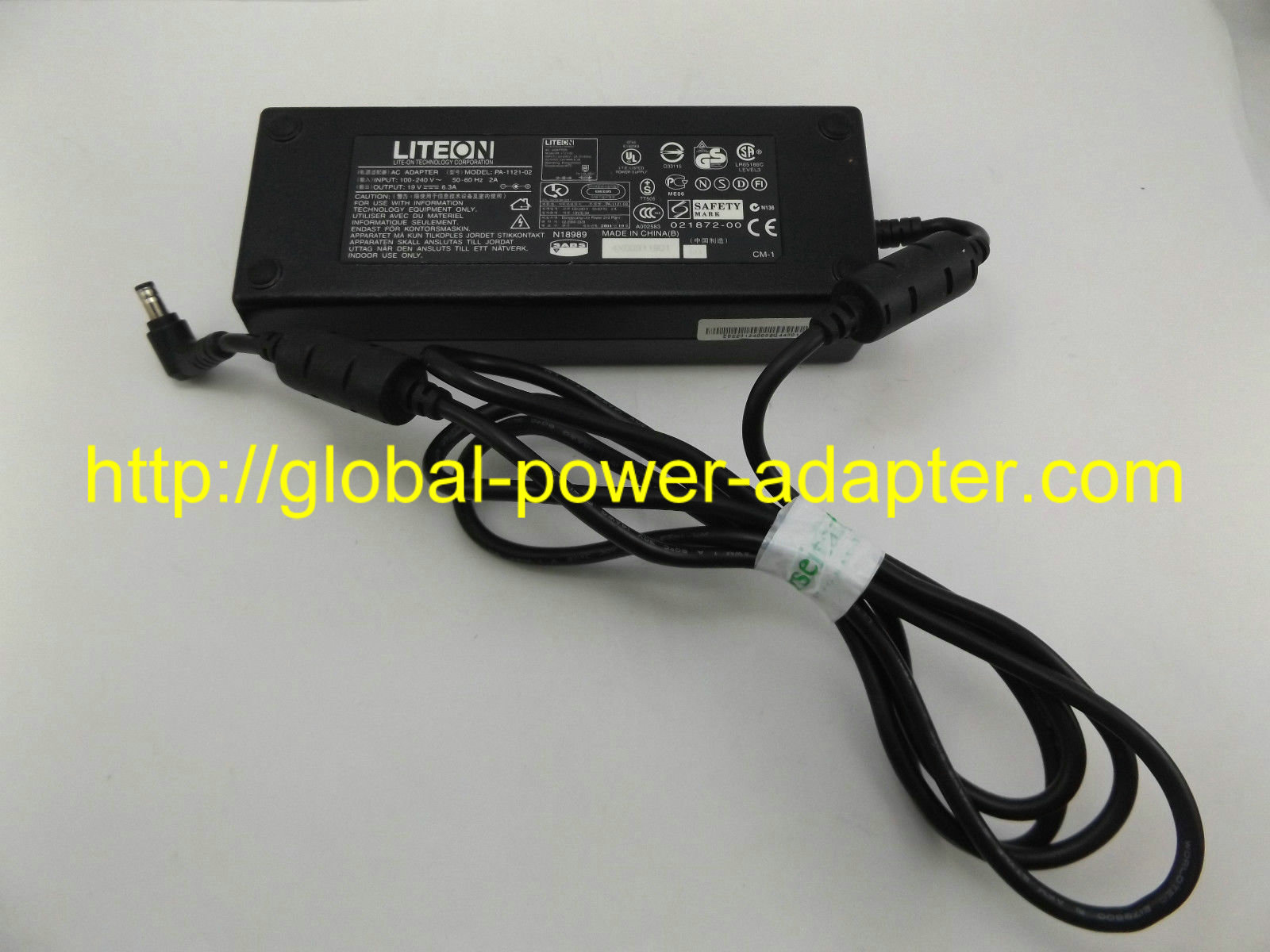 *Brand NEW*LITEON 19V 6.3A AC Adapter PA-1121-02 Input 100-240V 50-60Hz 2A POWER SUPPL *Brand NEW*LITEON 19V 6.3A AC Adapter PA-1121-02 Input 100-240V 50-60Hz 2A POWER SUPPL